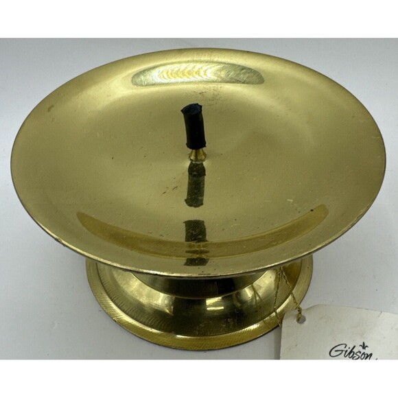 NEW WITH TAGS OLD STOCK VTG MCM 2 Brass Candle Holders  Holder - Picture 2 of 4